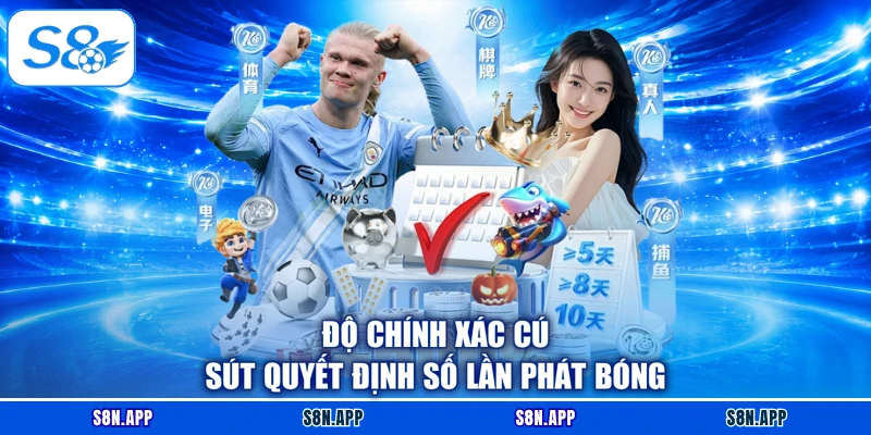 Độ chính xác cú sút quyết định số lần phát bóng